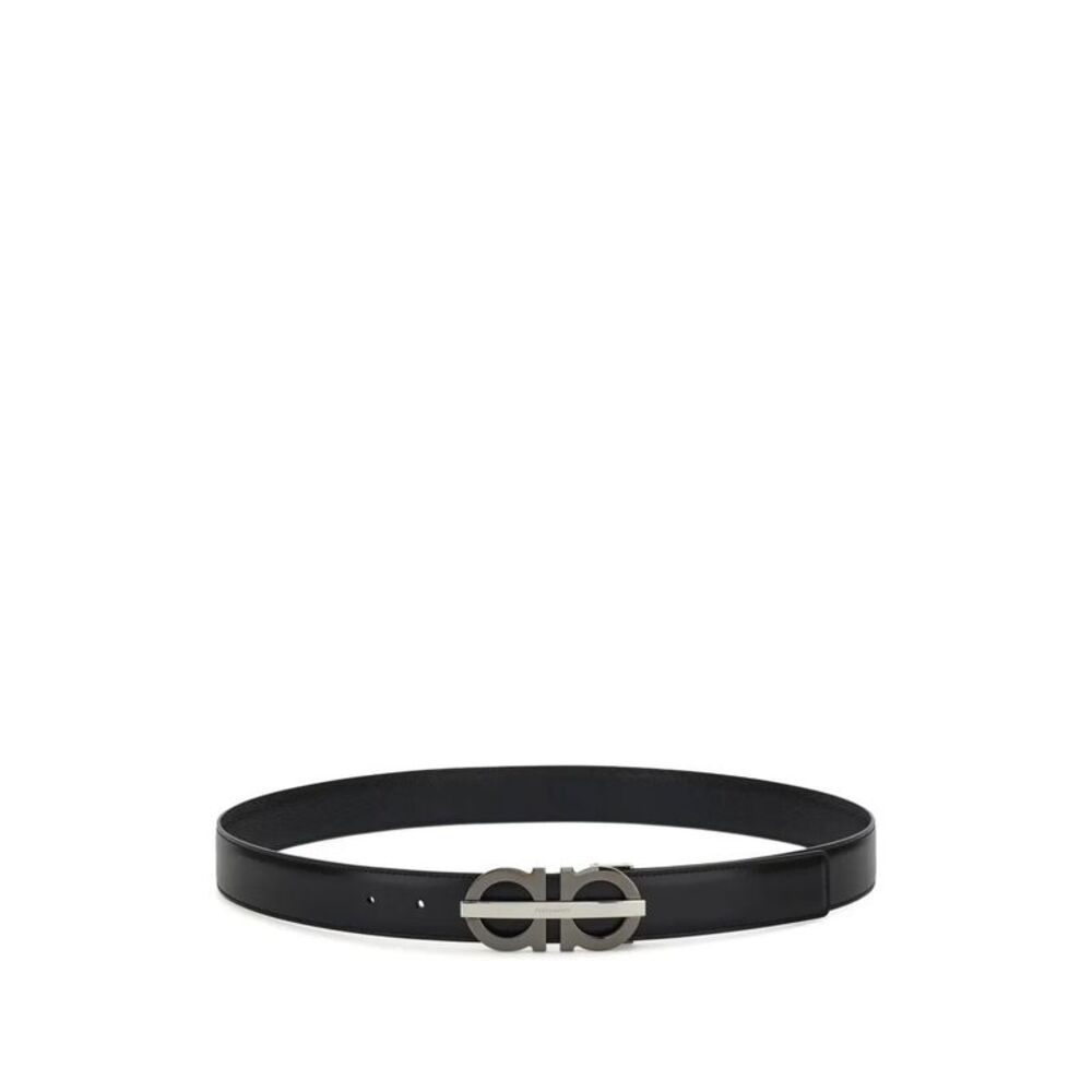 Gancini Smooth Leather Reversible Belt Women